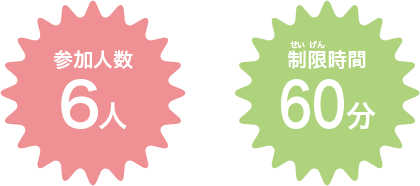 参加人数6人　制限時間60分